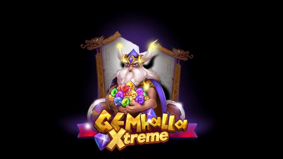 Tampilan visual slot Gemhalla Xtreme dengan tema Thor dan mitologi Norse